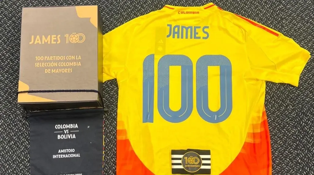 James llegó a los 100 partidos con la Selección. (Foto: X / @jamesdrodriguez)