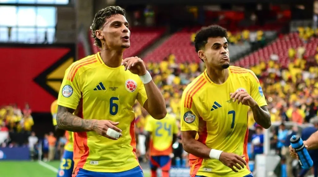 La celebración del primer gol de Colombia vs. Costa Rica. (Foto: Imago)