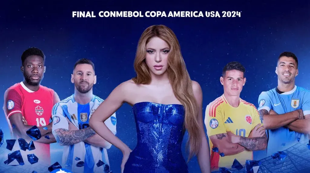 Shakira está confirmada como artista invitada para la clausura de la Copa América 2024. / Conmebol.