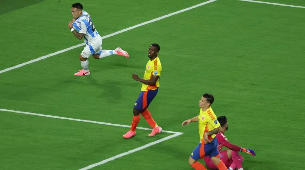 El gol de Lautaro Martínez en la final de la Copa América 2024. (Foto: Getty Images)