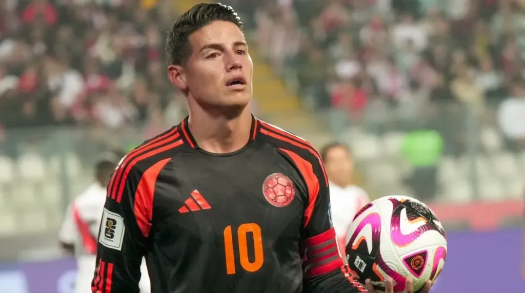 James Rodríguez en Perú vs Colombia. (Foto: X / @jamesdrodriguez)