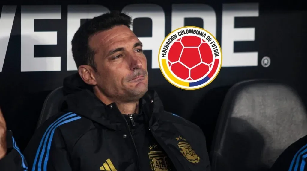 Lionel Scaloni y el escudo de la FCF