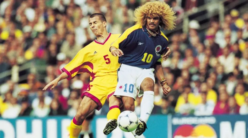 El Pibe Valderrama en el Mundial de 1998. (Foto: Getty Images)