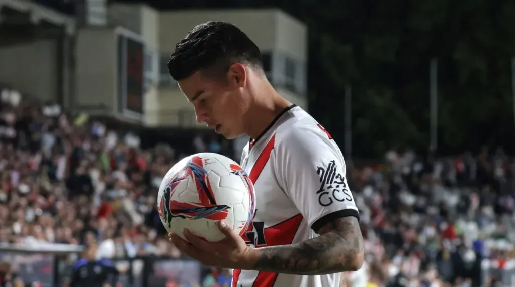 James debutó en Rayo Vallecano jugando 11 minutos. (Foto: Imago)