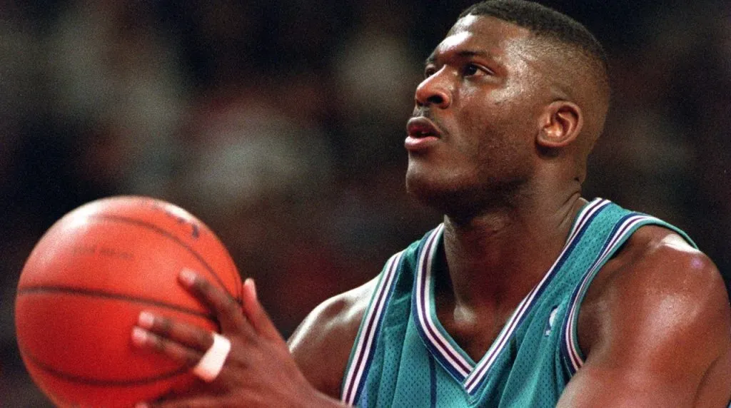 Larry Johnson, Charlotte Hornets, 1991 (Getty Images)
