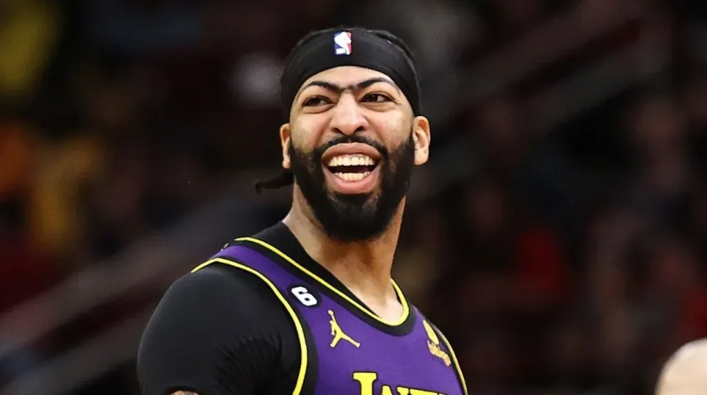 Anthony Davis of the Lakers during 2023