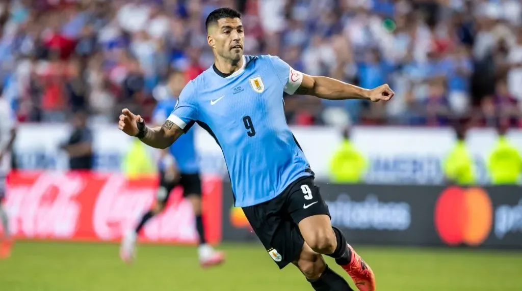 Luis Suarez with Uruguay