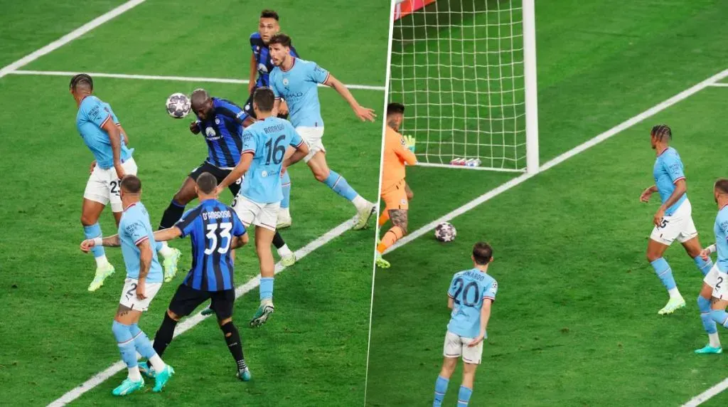 La jugada en la que Romelu Lukaku perdió la oportunidad de empatar la Final de la Champions League. Getty Images