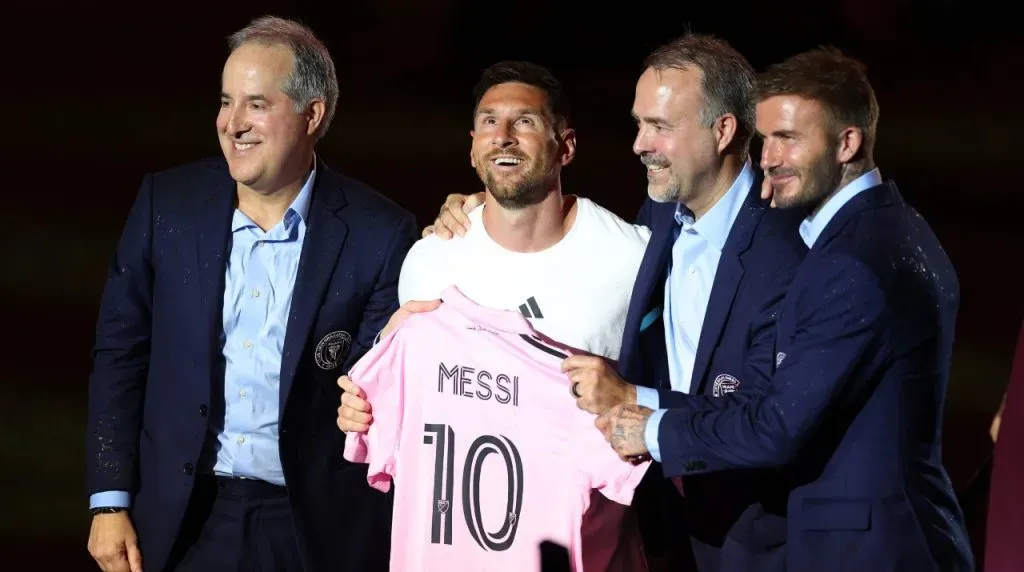 Lionel Messi presentacion en Inter Miami (Foto: Getty Images)