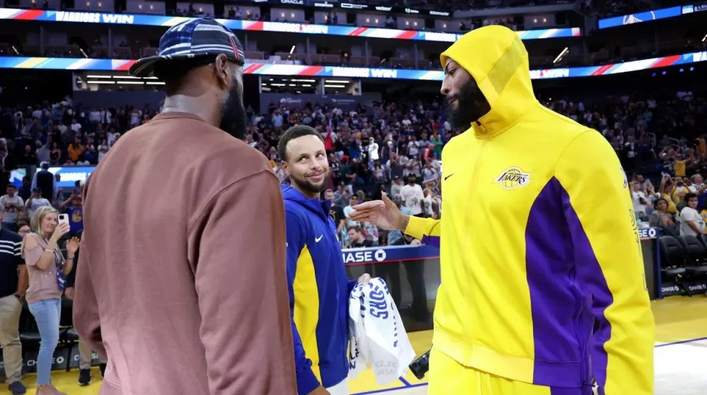 LeBron James, Stephen Curry y Anthony Davis (Foto: Getty Images)