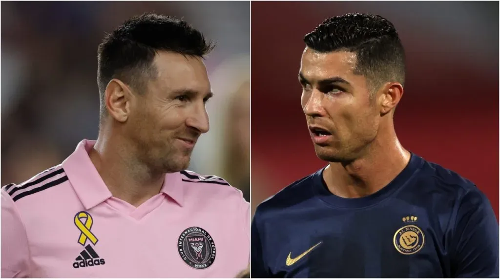 Messi y Cristiano dejaron Europa por Inter Miami y Al-Nassr, respectivamente. (Foto: Getty Images)