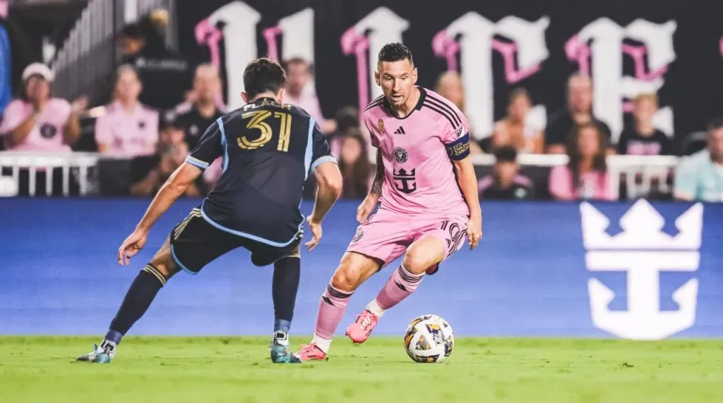 Messi en Inter Miami vs. Philadelphia Union. (Foto: X / @InterMiamiCF)