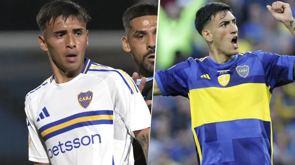 Lautaro Di Lollo y Milton Delgado en Boca (Getty Images)