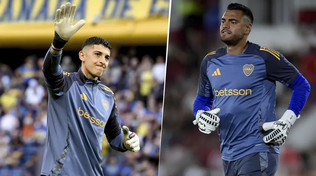 Leandro Brey y Sergio Romero en Boca (Getty Images)