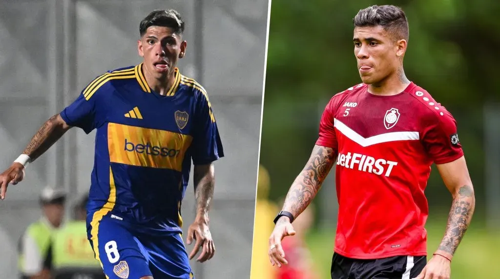 Carlos Palacios y Ayrton Costa, los único refuerzos que Boca presentó. (Getty)