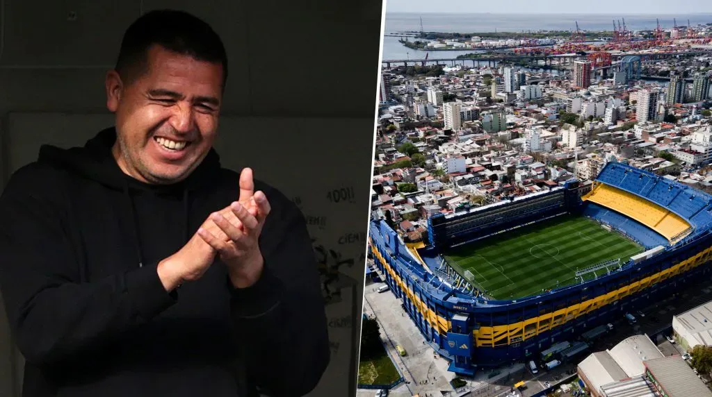 Riquelme tiene en mente la posibilidad de techar La Bombonera. (Getty Images)