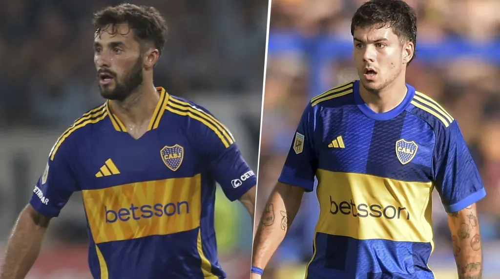 Lucas Blondel y Marcelo Saracchi en Boca (Getty Images)