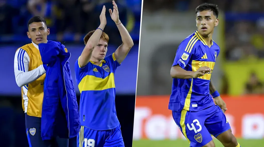 Equi Fernández, el Colo Barco y Milton Delgado en Boca (Getty Images)