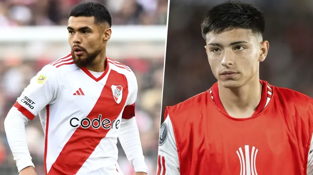 Paulo Díaz y Agustín Ruberto en River (Getty Images / Twitter)