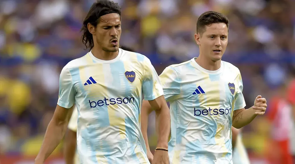 Edinson Cavani y Ander Herrera en Boca (Getty Images)