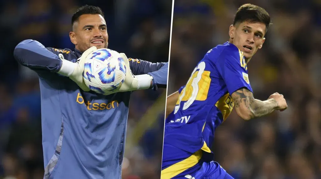 Romero y Aguirre, con chances de irse de Boca. (Getty)