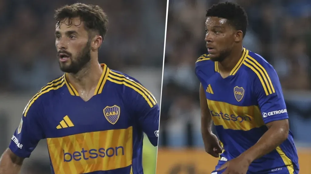 Frank Fabra y Marcelo Saracchi en Boca (Getty Images)