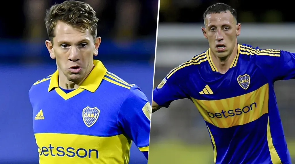 Esteban Rolón y Cristian Lema en Boca (Getty Images)