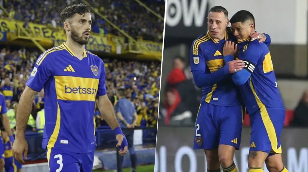 Saracchi, Rojo y Lema borrados en Boca. (Getty)