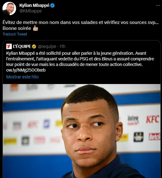 Mbappé y su mensaje directo a L’Équipe en nueva polémica de Donatello.