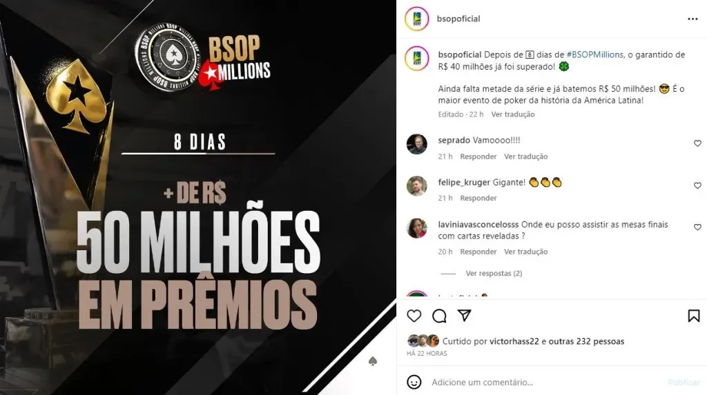 Foto: Reprodução Instagram @bsopoficial