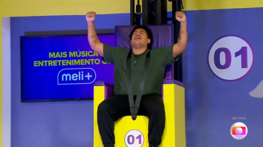 Lucas Henrique, quarta vez líder do BBB 24. Reprodução/Globo