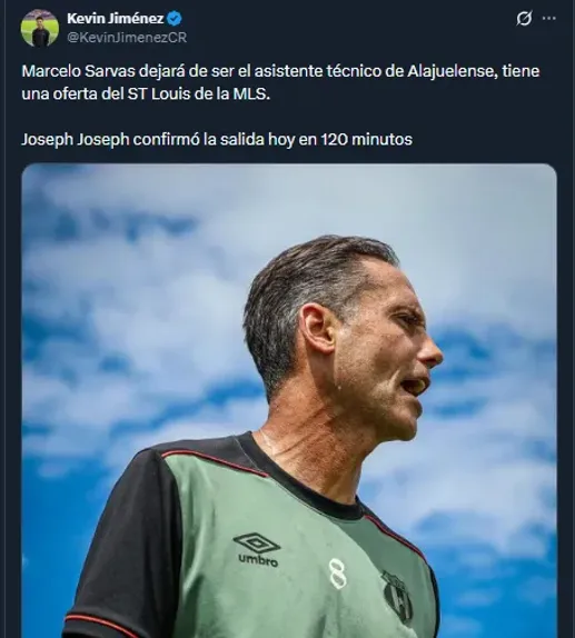 Kevin Jiménez con información sobre el futuro de Marcelo Sarvas