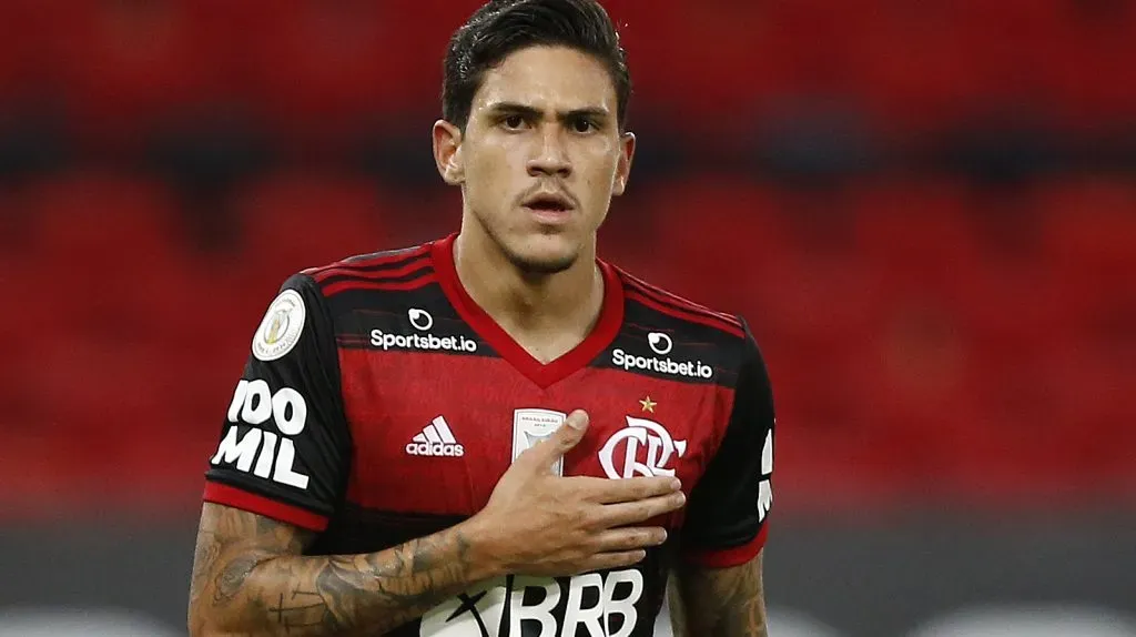 Pedro em ação pelo Flamengo  (Photo by Wagner Meier/Getty Images)