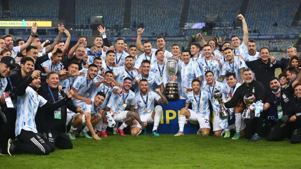 La Selección Argentina se coronó campeón de la Copa América en el Estadio Maracaná. Getty