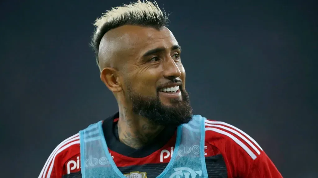 Arturo Vidal, durante su paso por Flamengo. (Getty Images)