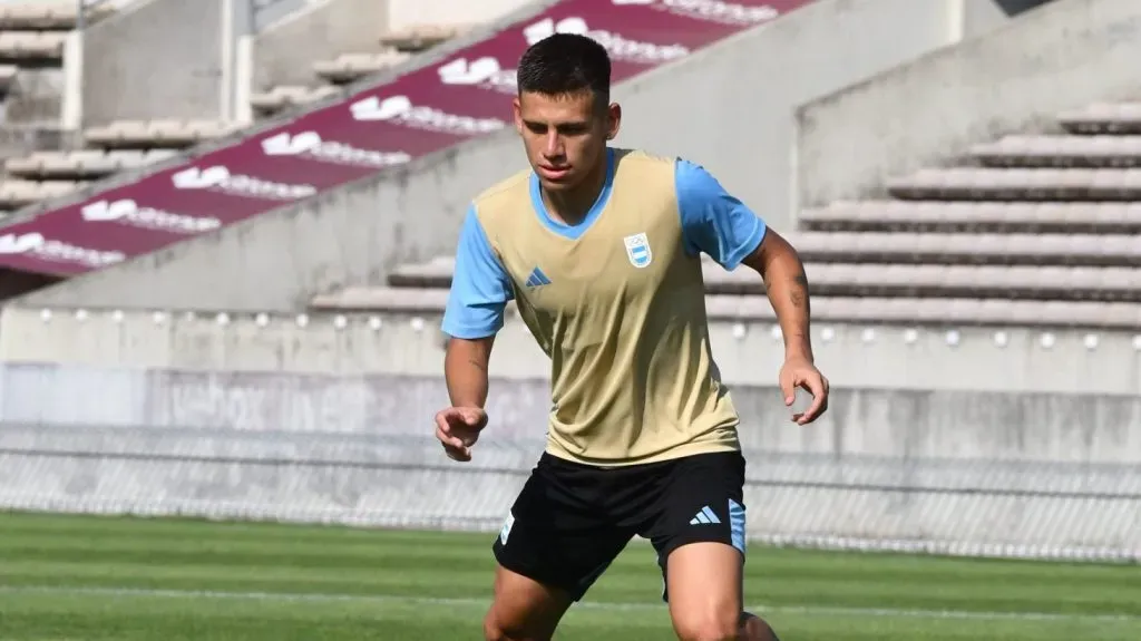 Claudio Echeverri en la Selección Argentina.