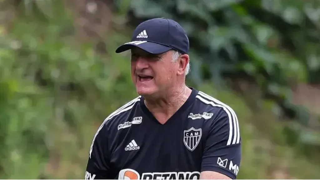 Foto: Pedro Souza/Atlético – Felipão em treino do Atlético-MG