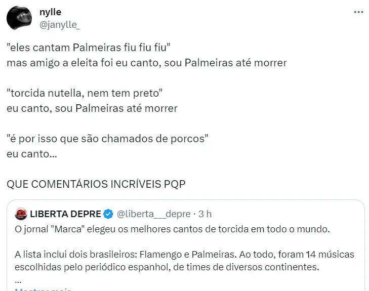 Palmeiras Não Tem Mundial - (letra da música) - Flamengo - Cifra Club
