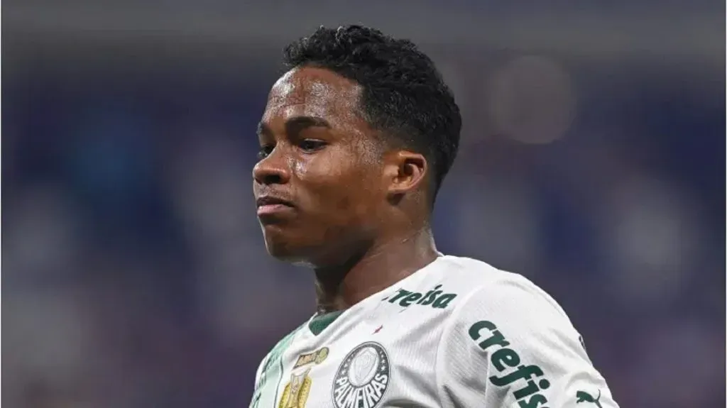 Foto: João Guilherme Arenazio/Getty Images – Endrick, atacante do Palmeiras