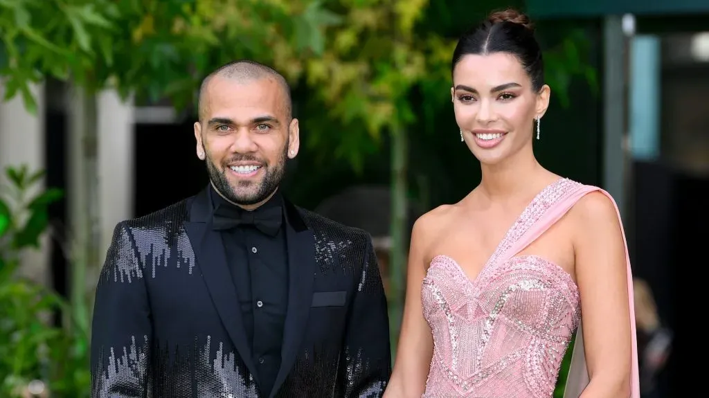 Dani Alves y Joana Sanz en una de sus últimas apariciones en público (Photo by Joe Maher/Getty Images)