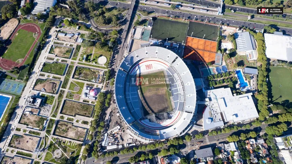 Así se ve el estadio Monumental con el drone de La Página Millonaria luego de los shows (FOTOS: Sebastián Rodeiro/La Página Millonaria).