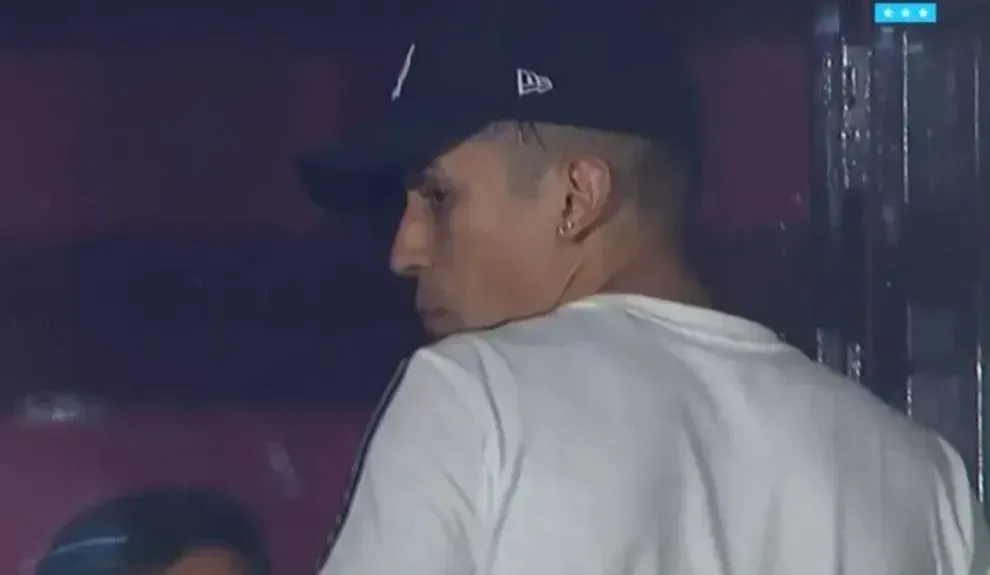 Pablo Solari fue captado por las cámaras de TyC Sports.