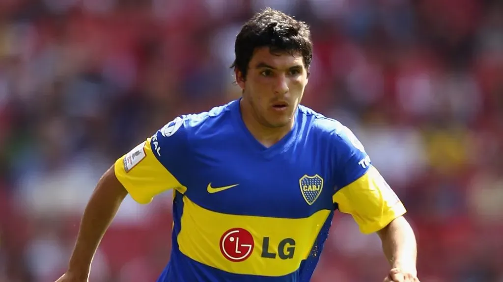 Cristian Chávez, en Boca. (Getty)