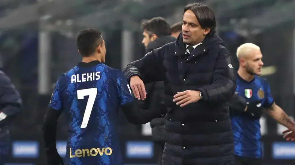 Alexis Sánchez regresa al Inter de Milán y tratará de convencer a Simone Inzaghi para ser titular. Foto: Getty Images.