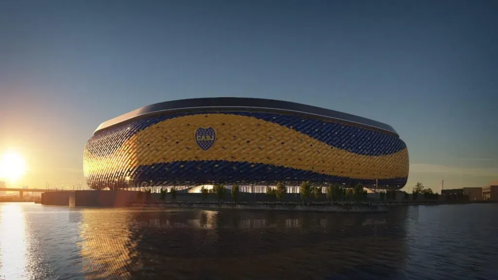 Render de la Nueva Bombonera en la Isla Demarchi (@jorgereale)