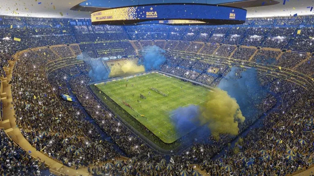 Render de la Nueva Bombonera en la Isla Demarchi (@jorgereale)