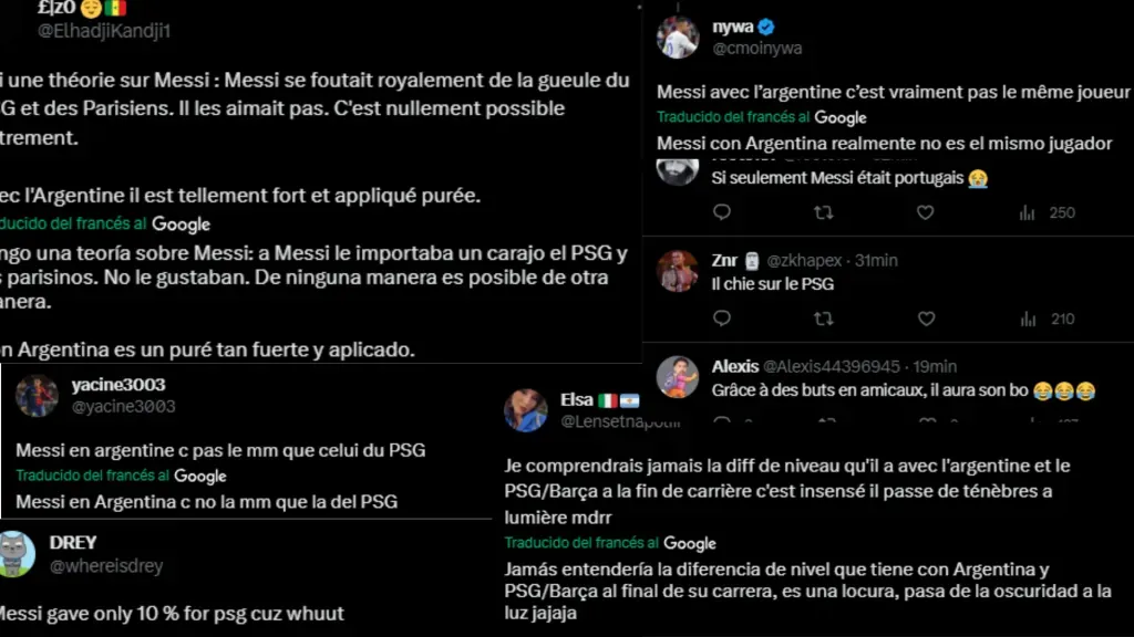 Reacciones de hinchas de PSG furiosos con Messi