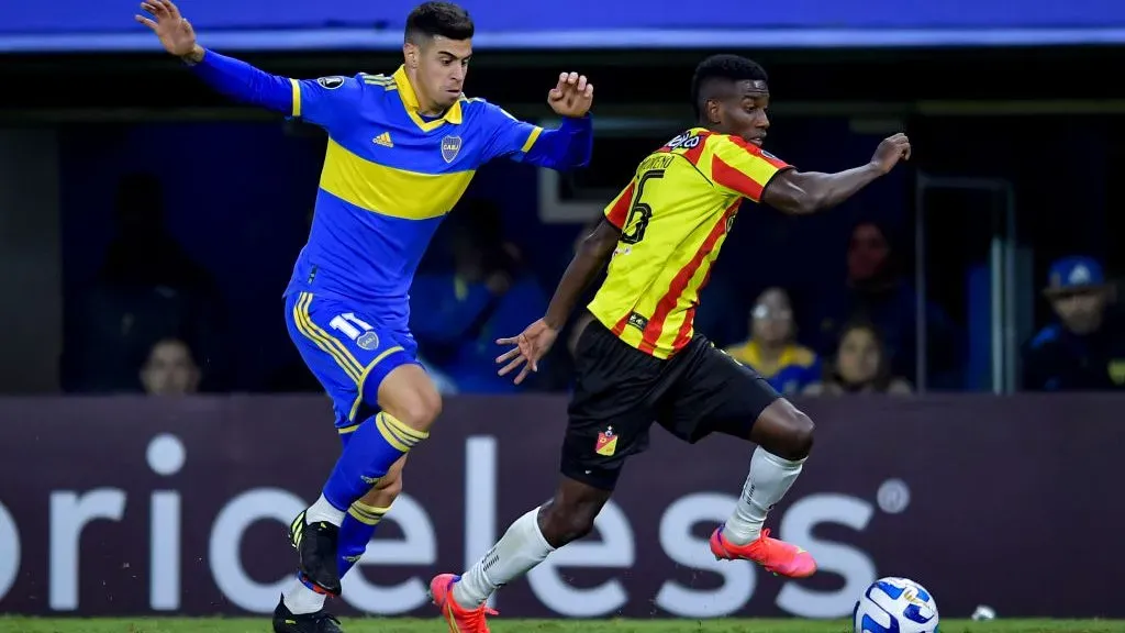Martín Payero ante Deportivo Pereira por la Copa Libertadores. (Foto: Getty)