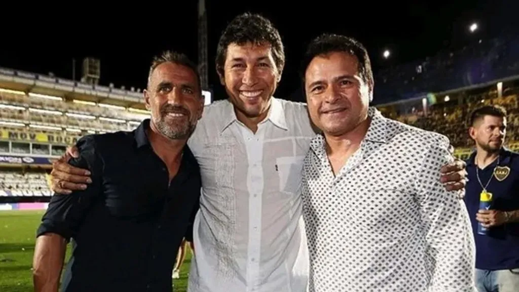 Raúl Cascini, Jorge Bermúdez y Marcelo Delgado, parte del Consejo del Fútbol de Boca.
