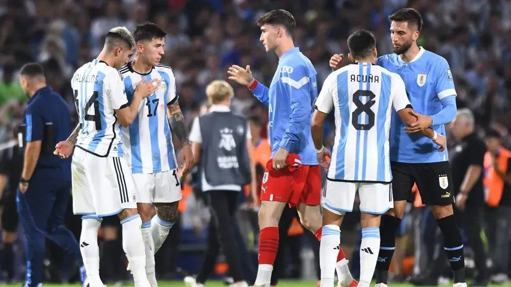 Argentina perdió contra Uruguay en La Bombonera. (Getty)